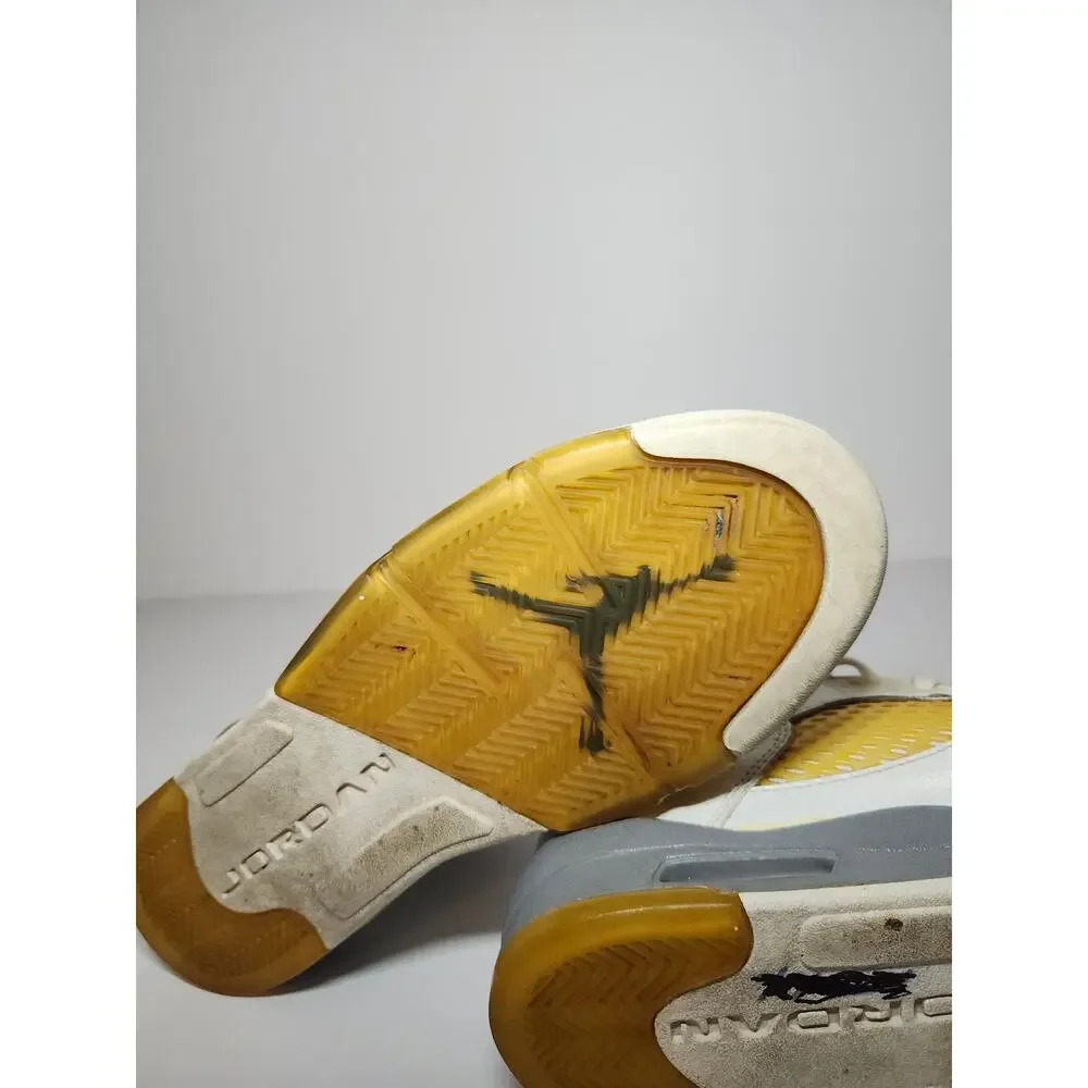 Air Jordan Boys 5 Retro Stealth Sneakers Kicks Sport Royal White Leather Size 6Y